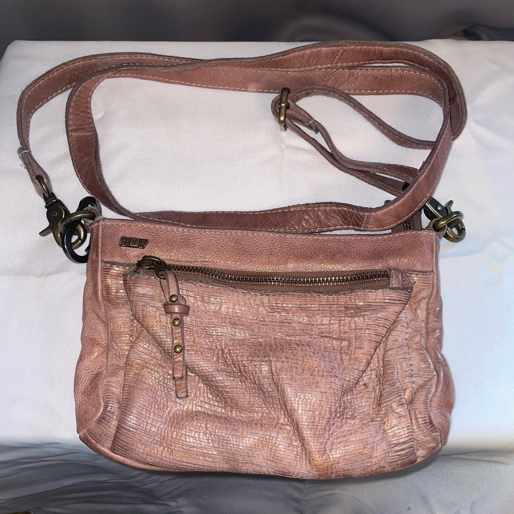 ART-N-VINTAGE ANV LEATHER CROSSBODY BAG HANDBAG PURSE HAND CRAFTED & STITCHED